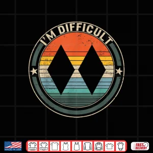 Design Im Difficult Double Black Diamonds Ski Track Snowboarding Shirt