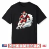 Santa Skiing Funny Christmas Skier Ski Racer Xmas Pajama Shirt