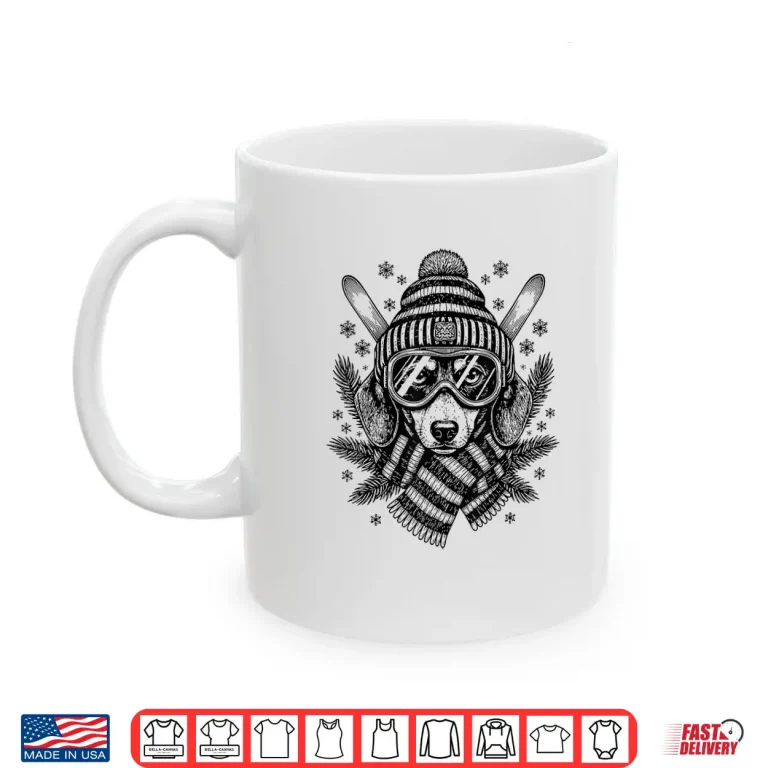 Mug Skiing Dachshund Dog Ski Shirt