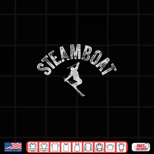 Design Ski Steamboat Vintage Colorado Skiing Cool Skier Gear CO Shirt