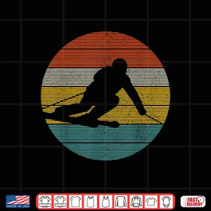 Design Vintage Ski Skiing Winter Sports Racing Skier Gift Shirt