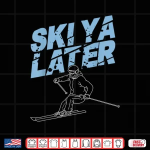 Design Unique Skiing Art For Men Women Kids Skier Mountain Skiing Shirt