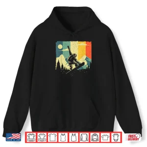 Hoodie Cool Snowboarding Design For Men Women Vintage Snowboarder Shirt
