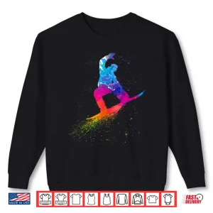 Sweatshirt Cool Snowboarding For Men Women Kids Snowboard Snowboarder Shirt