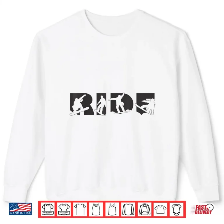 Sweatshirt Dark Ride Snowboard Snowboarding Epic Snowboarder Graphic Shirt