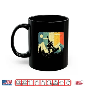 Mug Cool Snowboarding Design For Men Women Vintage Snowboarder Shirt