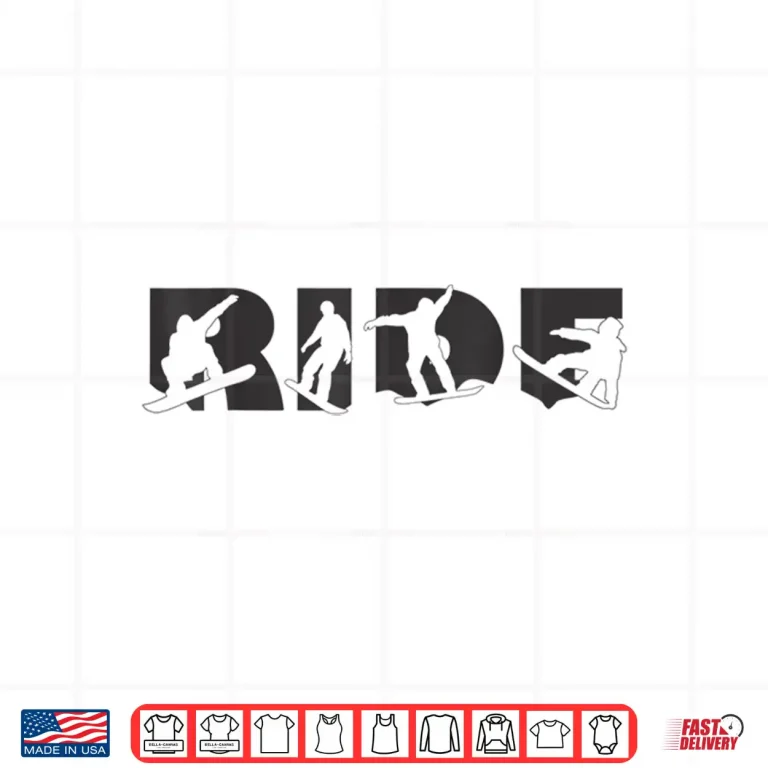 Design Dark Ride Snowboard Snowboarding Epic Snowboarder Graphic Shirt