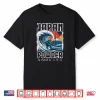 Japan Hokusai Snowboarding Niseko Japanese Katakana Souvenir Shirt