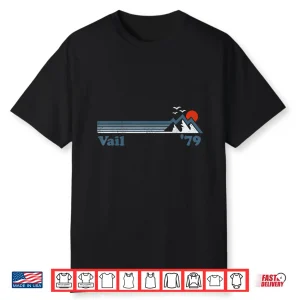 Retro Vail Ski Resort Colorado Snowboard Mountain Gift Shirt