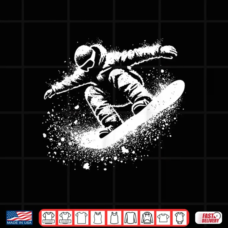 Design Snowboard Skiing Wintersport Men Boys Kids Snowboarder Shirt