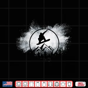 Design Snowboard Snow Cloud Big Air Snowboarder Snowboarding Shirt