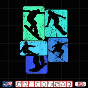Design Snowboard Snowboarder Snowboarding Kids Boys Men Shirt