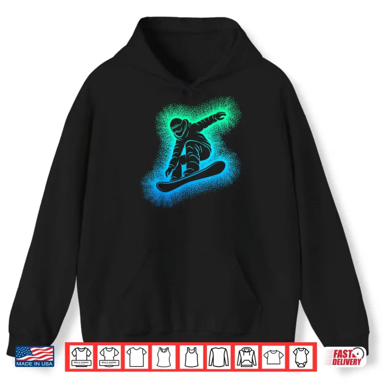 Hoodie Snowboard Snowboarding Kids Boys Men Shirt