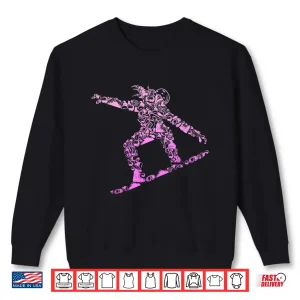 Sweatshirt Snowboard Snowboarder Snowboarding Women Girls Kids Shirt