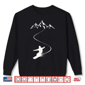 Sweatshirt Snowboarder Mountain Snowboarding Snowboard Extreme Sport Shirt