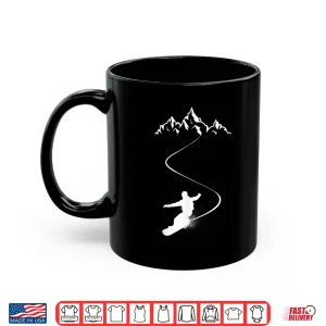 Mug Snowboarder Mountain Snowboarding Snowboard Extreme Sport Shirt