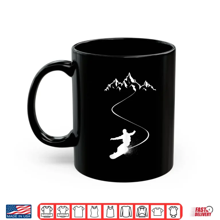 Mug Snowboarder Mountain Snowboarding Snowboard Extreme Sport Shirt