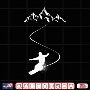Design Snowboarder Mountain Snowboarding Snowboard Extreme Sport Shirt