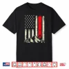 Snowboarding Lover Usa Flag Snowboarder Wintersports Lover Shirt