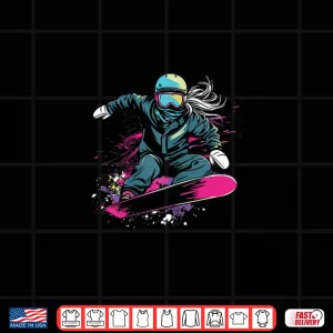 Design Snowboarding Girl Graphic Shirt