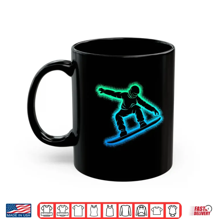 Mug Snowboarding Snowboard Boys Kids Mens Shirt