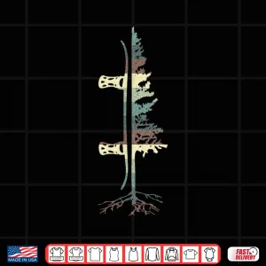 Design Vintage Pine Snowboard TShirt Snowboarding Gift Tee Shirt