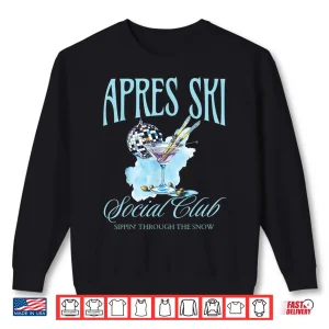 Sweatshirt Apres Ski Social Club Drinking Party Womens Winter Sport Top Shirt
