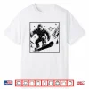 Bigfoot Snowboarder Funny Sasquatch Snowboarding Lover Shirt