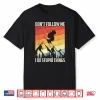 Don’T Follow Me I Do Stupid Things Gift Retro Vintage Skiing Shirt