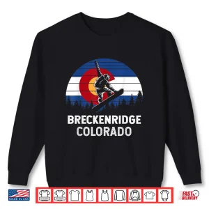 Sweatshirt Breckenridge CO Mountain Town Snowboarding Shirt