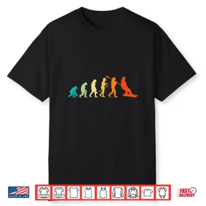 Evolution Of Snowboarder Snowboard Snowboarding Lover Shirt