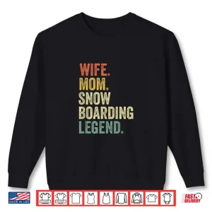 Sweatshirt Funny Snowboard Shirts For Women Gifts Mom Snowboarding Shirt
