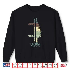 Sweatshirt Pine Tree Snowboard Shirt Snowboarding Gift Shirt