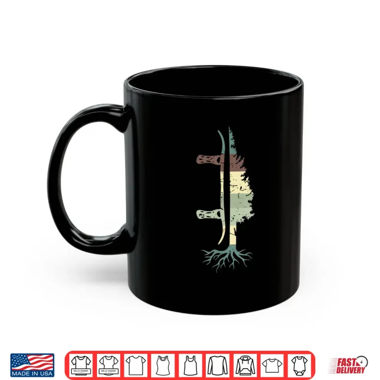 Mug Pine Tree Snowboard Shirt Snowboarding Gift Shirt