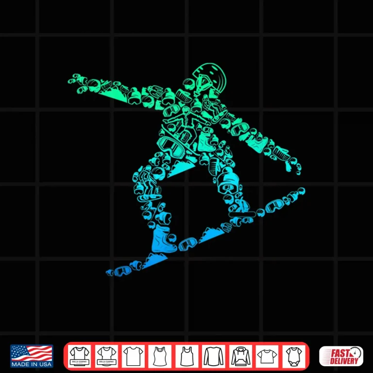 Design Snowboard Snowboarder Snowboarding Men Boys Kids Shirt