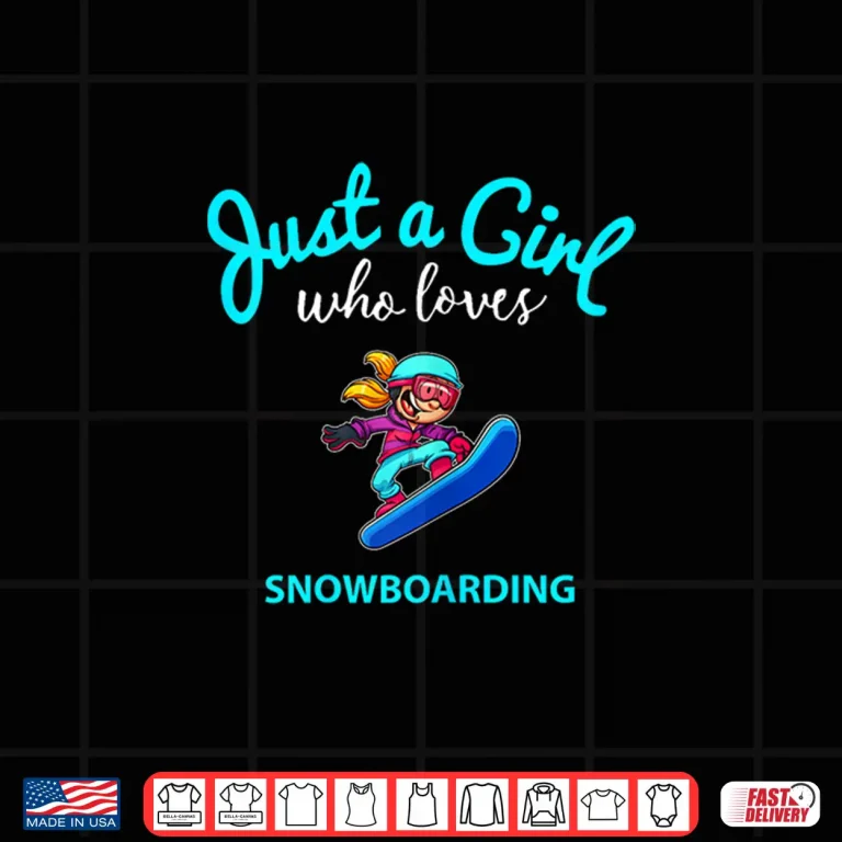 Design Snowboarding Shirt for Girls Kids Snowboarding Shirt