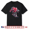 Valentine’S Day Heart Snowboarder Snowboarding Winter Sports Shirt