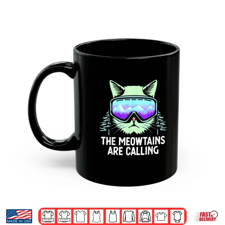 Mug Snowboarding Skiing Art For Men Women Kid Winter Sport Skier Shirt