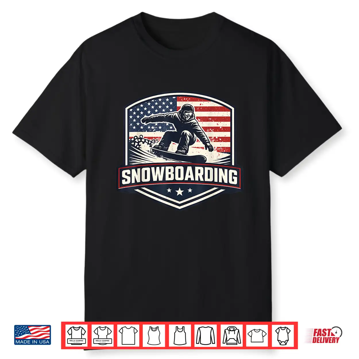 American Snowboarding Vintage Usa Flag Snowboard Snowboarder Shirt American Snowboarding Vintage Usa Flag Snowboard Snowboarder Shirt