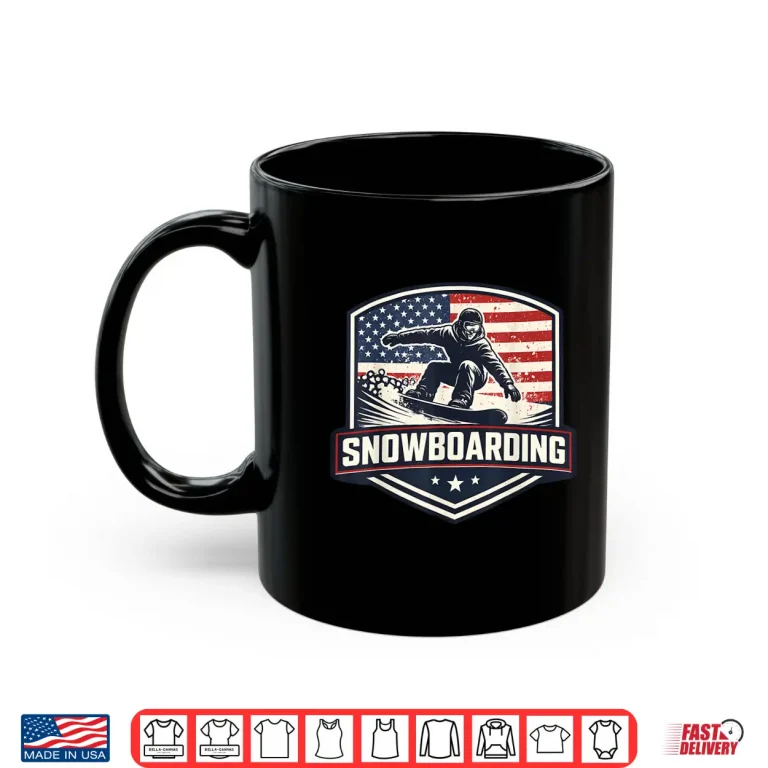 American Snowboarding Vintage Usa Flag Snowboard Snowboarder Shirt 3 Mug American Snowboarding Vintage USA Flag Snowboard Snowboarder Shirt