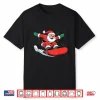Christmas Snowboarding Snowboard Santa Xmas Boys Men Kids Shirt