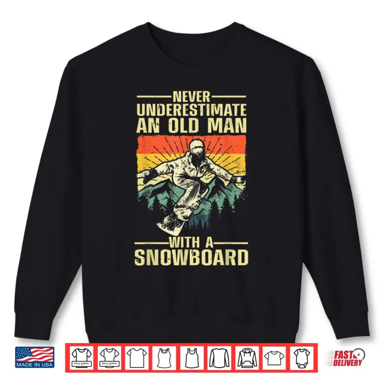 Sweatshirt Cool Snowboard Art Men Women Skier Snowboarding Snowboarder Shirt