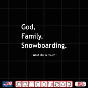 Design Christian Faith Christianity God Family Snowboarding Shirt