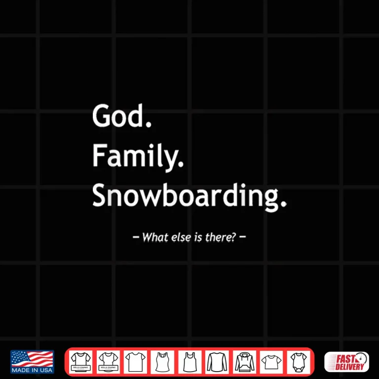 Design Christian Faith Christianity God Family Snowboarding Shirt