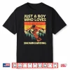 Cool Snowboarding Design For Boys Kids Snowboard Snowboarder Shirt
