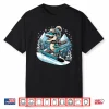 Dino Snowboarding Fun Cool Snowboard For Men Women Kids Shirt