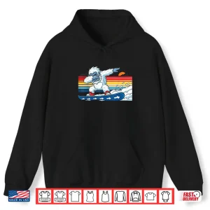 Hoodie Dabbing Yeti Snowboarding Funny Snowboard Winter Sports Shirt