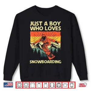 Sweatshirt Cool Snowboarding Design For Boys Kids Snowboard Snowboarder Shirt
