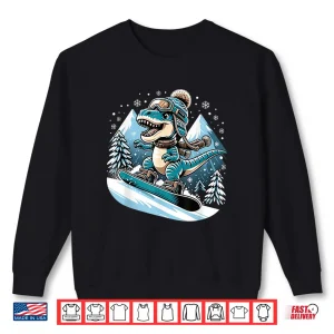 Sweatshirt Dino Snowboarding Fun Cool Snowboard For Men Women Kids Shirt
