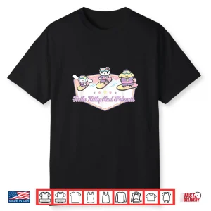 Hello Kitty And Friends Winter Sports Snowboarding Shirt